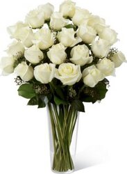 Foto de Florero 24 rosas blancas 